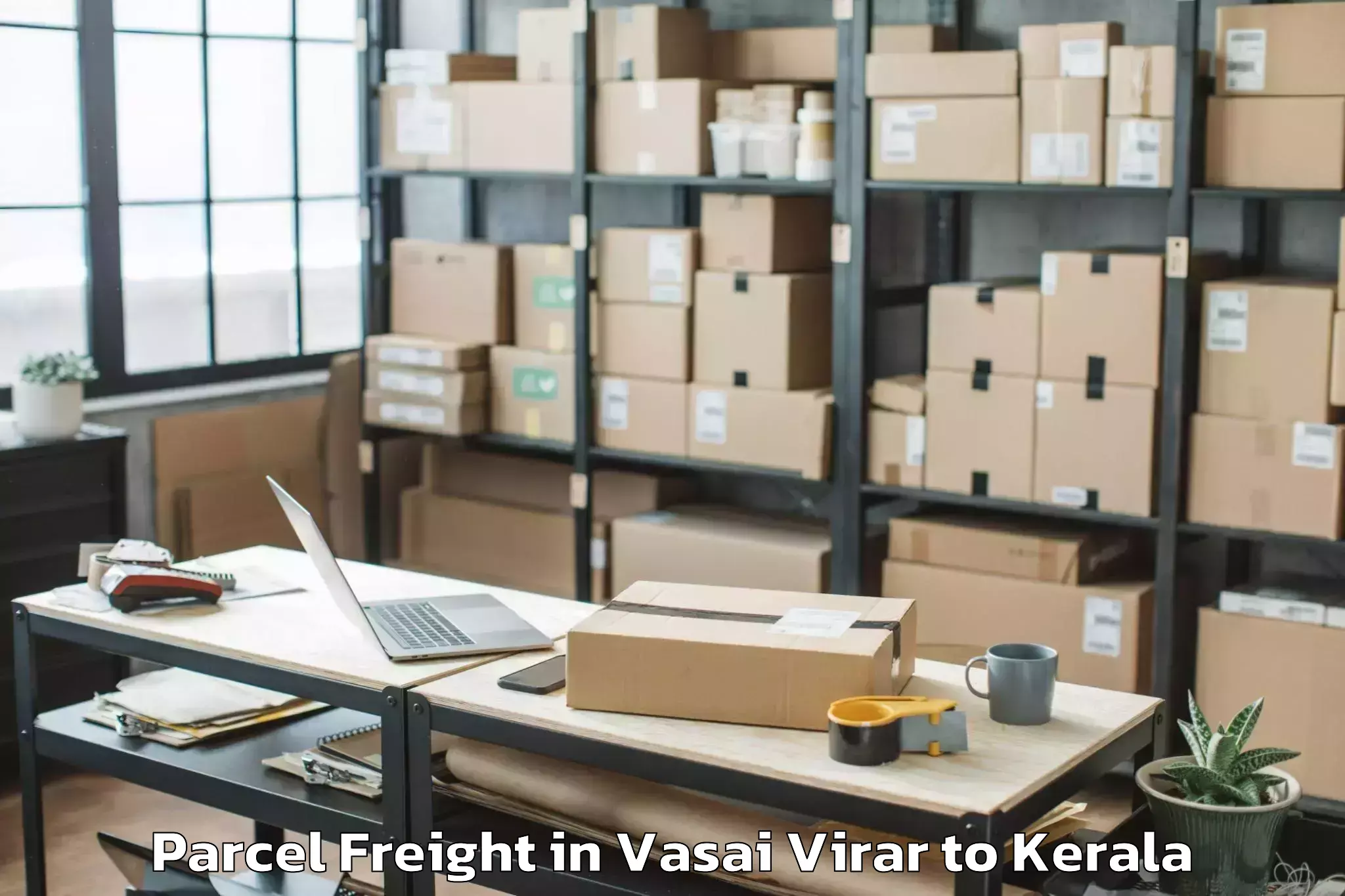 Affordable Vasai Virar to Punalur Parcel Freight